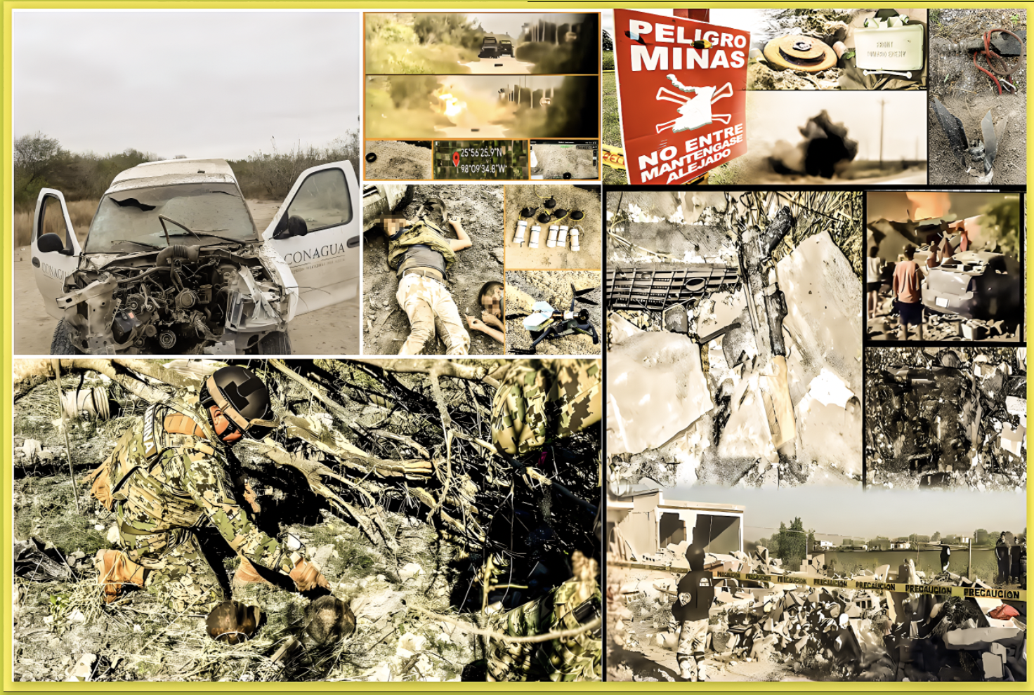 «SI SON TERRORISTAS»: «EXPLOSIVO ESCORPION REVIENTA MOTOR de CAMIONETA de CONAGUA en BRECHA de RIO BRAVO en TAMAULIPAS «…cantidad de incidentes es explosiva, preludio de algo aun mas grave.